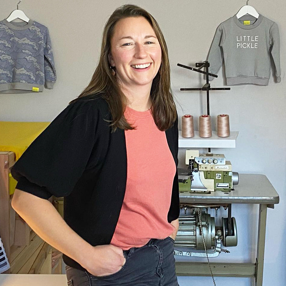 Pickle Clothing founder, Claire.