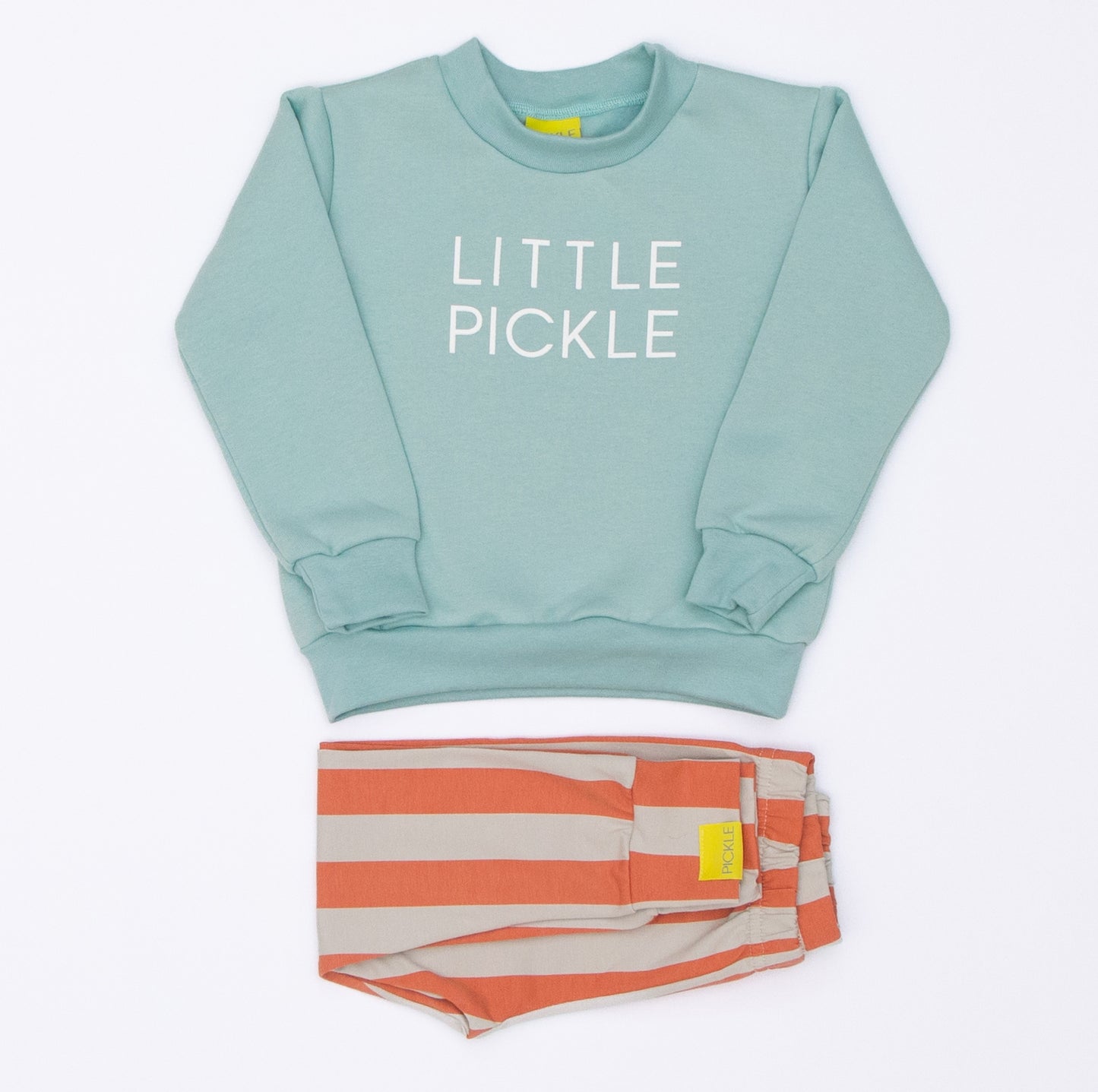 Sage Little Pickle Sweatshirt from the baby and kids clothing collection at Pickle UK.