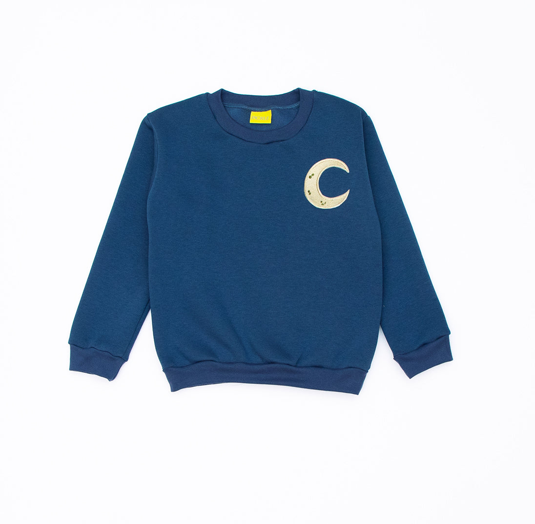 Moon Sweatshirt from the baby and kids clothing collection at Pickle UK.