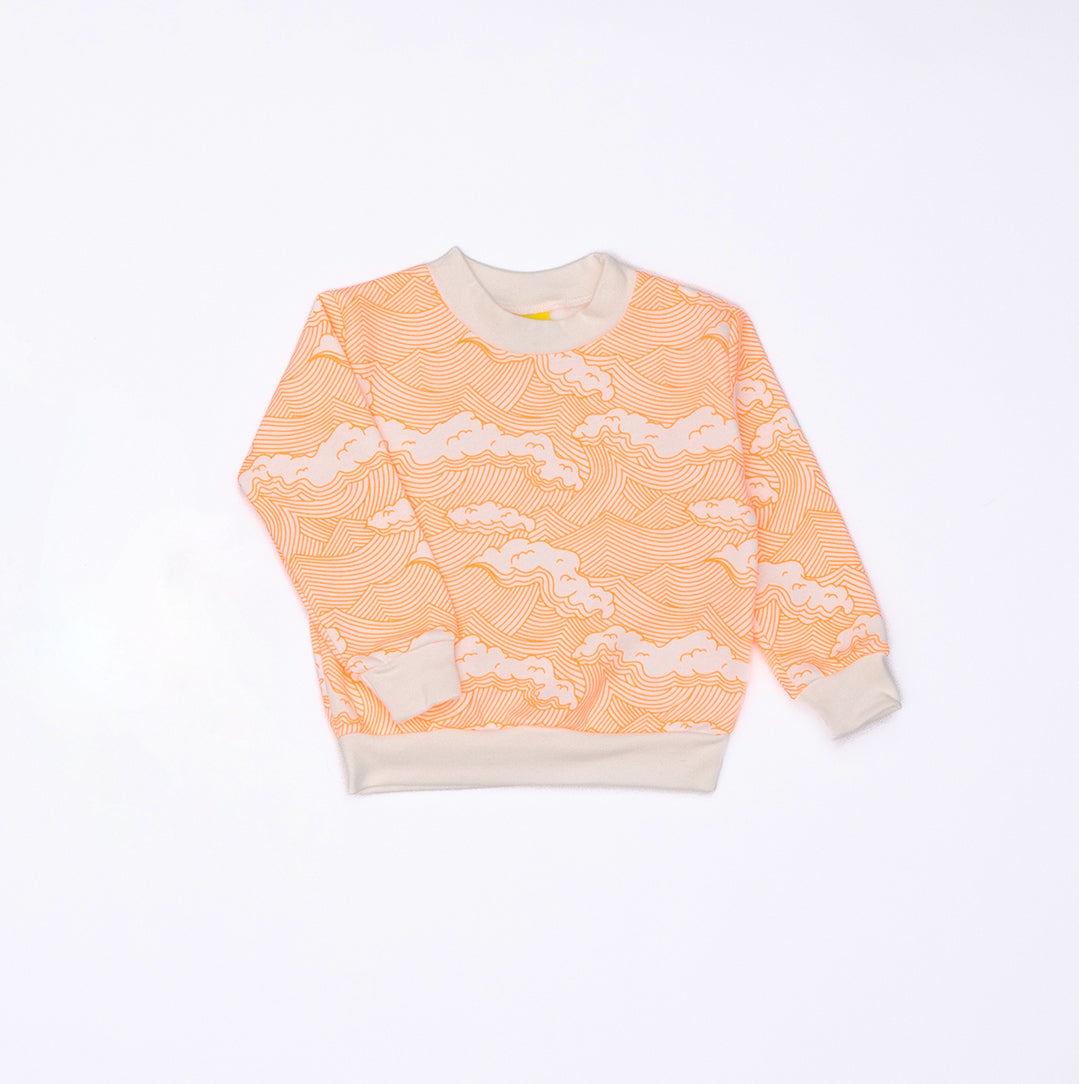 Neon Wave Sweatshirt from the baby and kids clothing collection at Pickle UK.