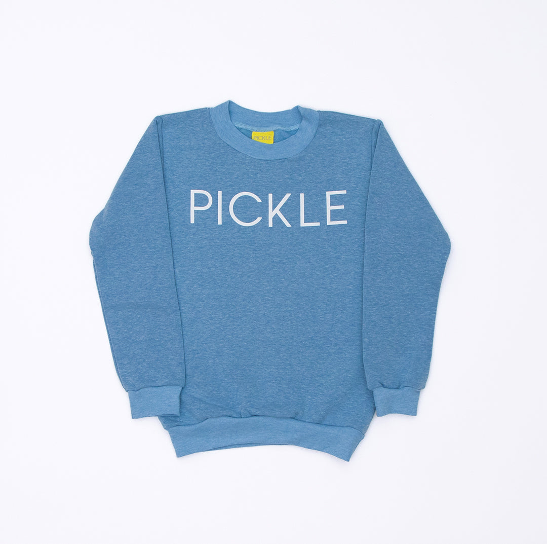 Pickle Blue Sweatshirt from the baby and kids clothing collection at Pickle UK.