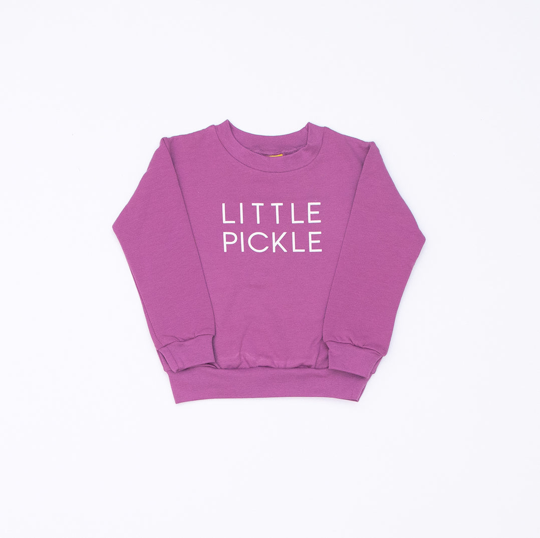 Little Pickle Violet Sweatshirt from the baby and kids clothing collection at Pickle UK.