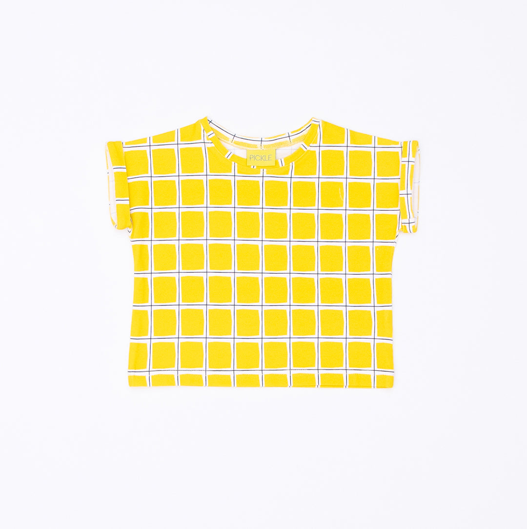 Yellow Check Unisex T-shirt