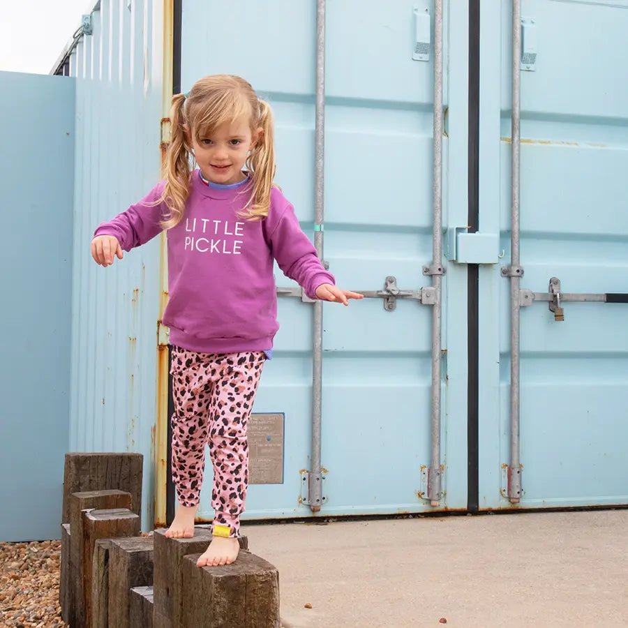 Leopard Leggings from the baby and kids clothing collection at Pickle UK.