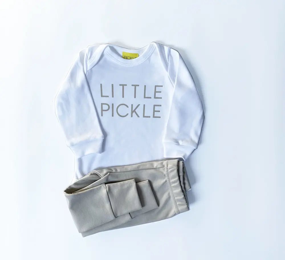 Little Pickle long sleeve bodysuit from the baby and kids clothing collection at Pickle UK.