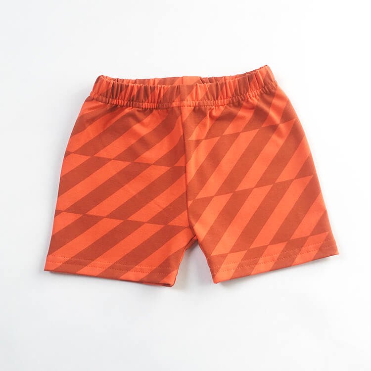 Orange Stripes Shorts from the baby and kids clothing collection at Pickle UK.