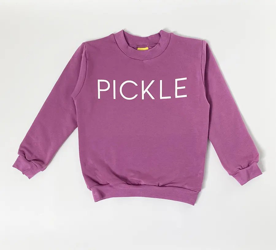 Pickle Violet Sweatshirt from the baby and kids clothing collection at Pickle UK.