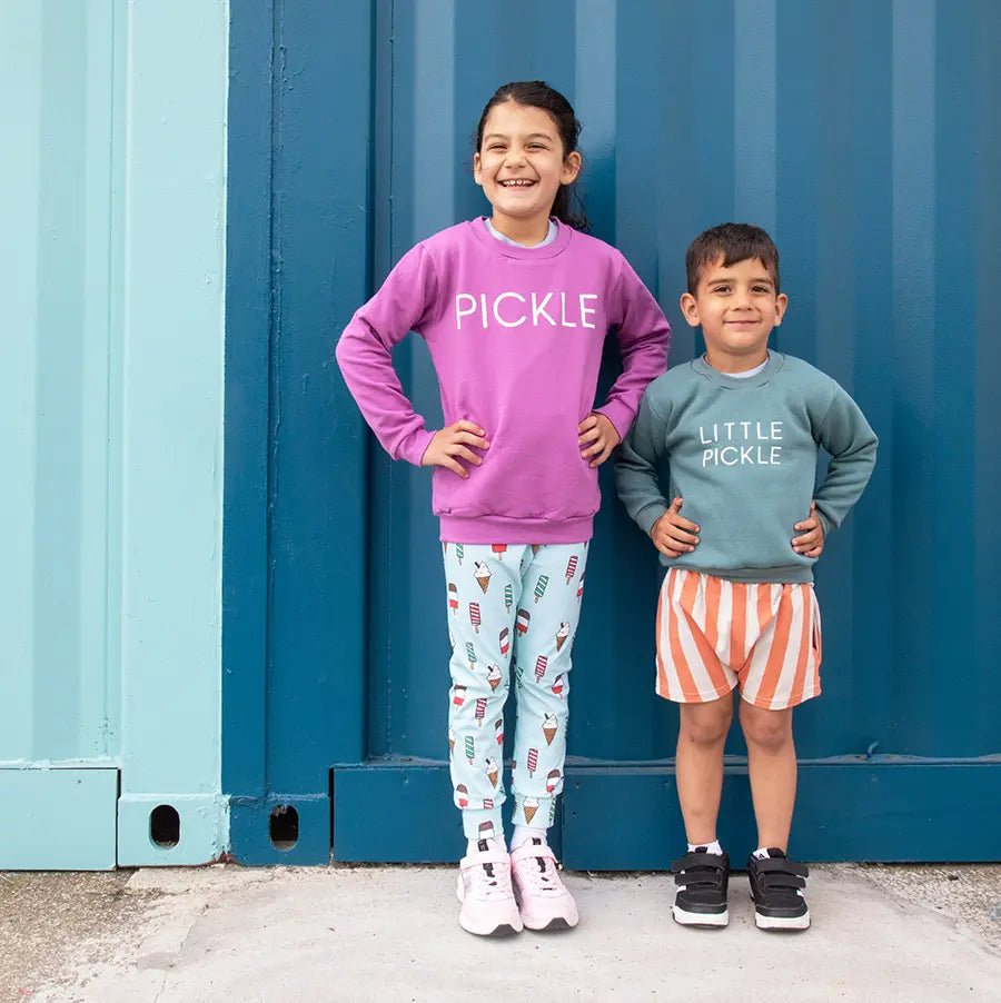 Pickle Violet Sweatshirt from the baby and kids clothing collection at Pickle UK.