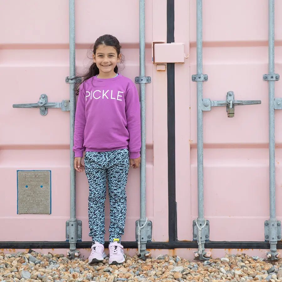 Pickle Violet Sweatshirt from the baby and kids clothing collection at Pickle UK.