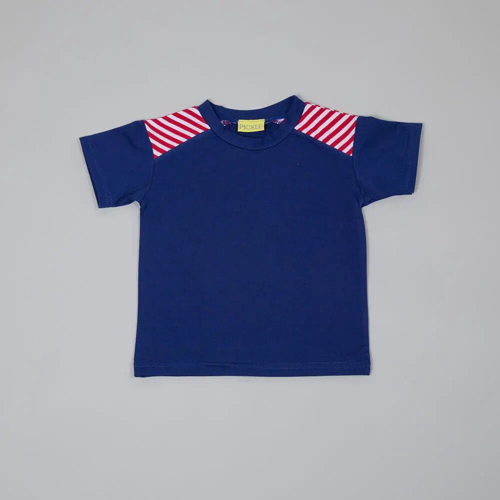 Stripes Detail T-shirt - Pickle.co.uk