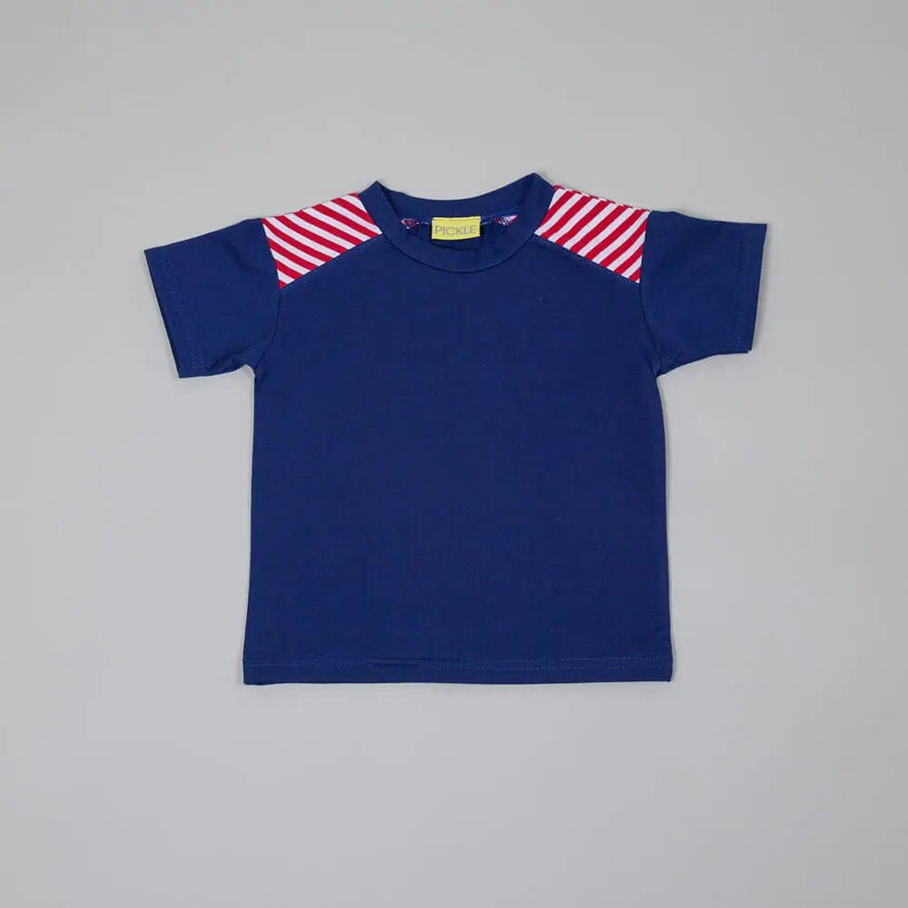 Stripes Detail T-shirt from the baby and kids clothing collection at Pickle UK.