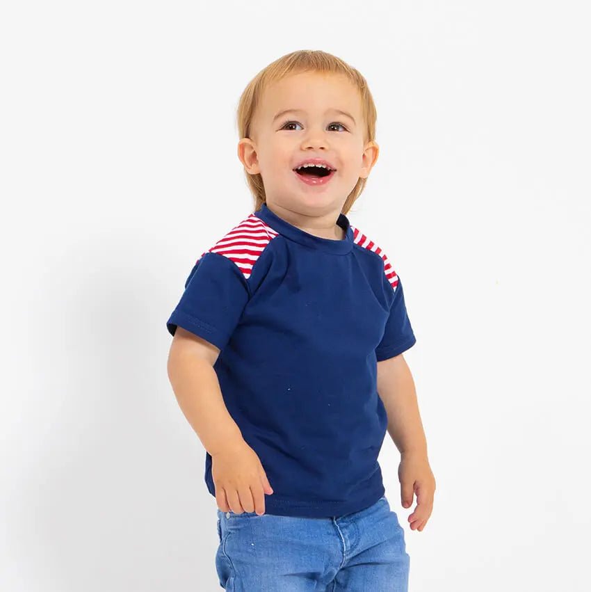 Stripes Detail T-shirt from the baby and kids clothing collection at Pickle UK.