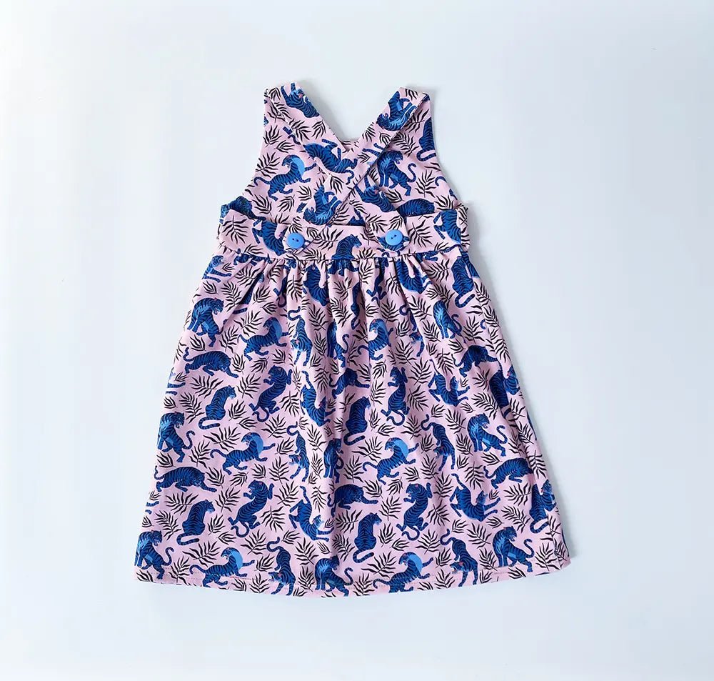 Tigers Print Summer Dress from the baby and kids clothing collection at Pickle UK.