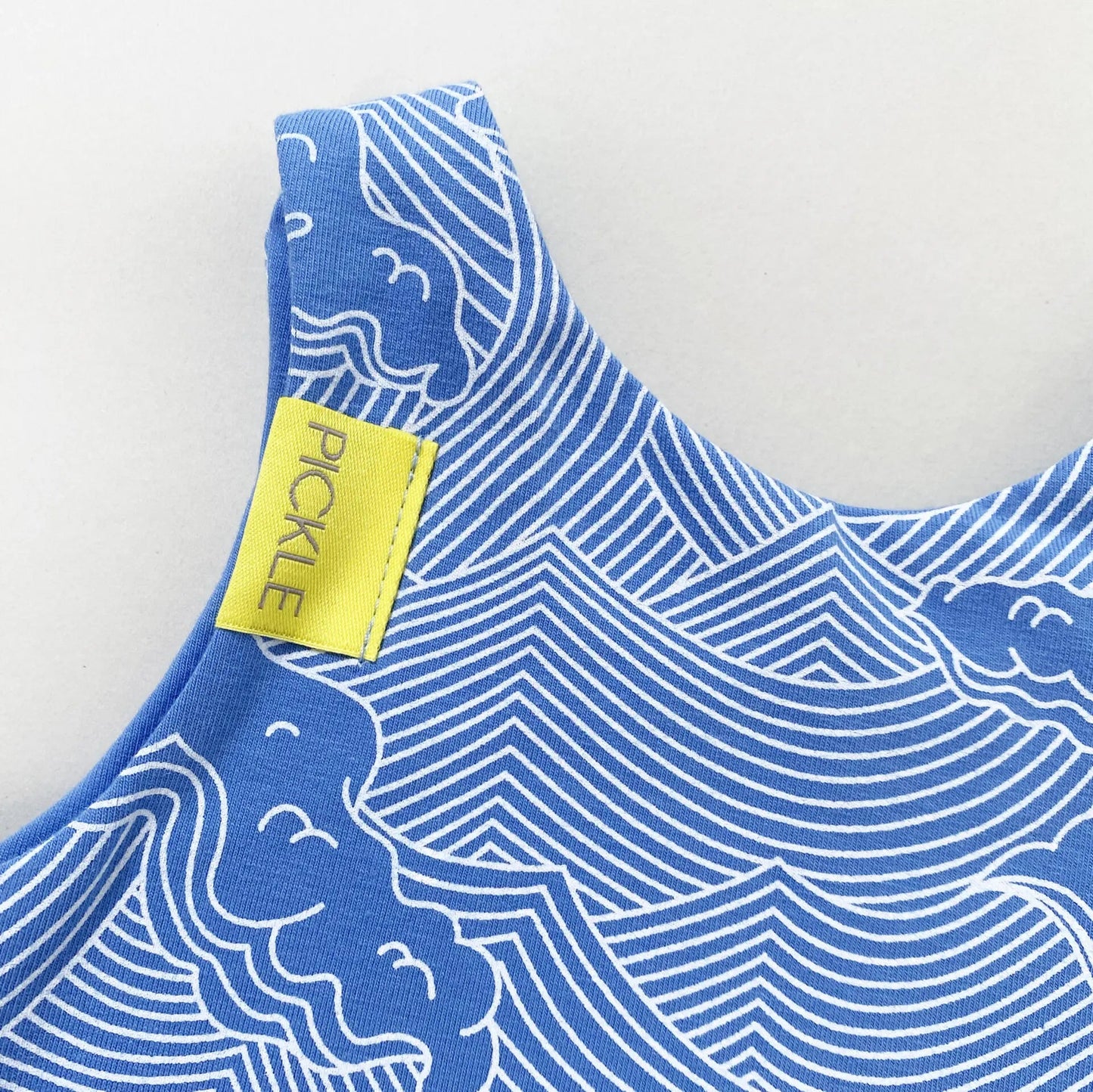 Wave Dungarees from the baby and kids clothing collection at Pickle UK.