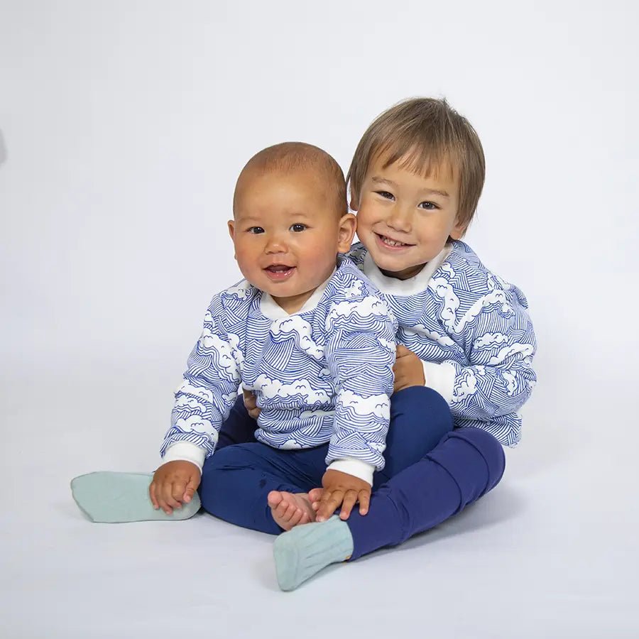 Wave Print Sweatshirt from the baby and kids clothing collection at Pickle UK.