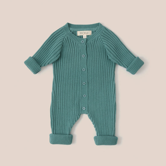Organic Cotton Knitted Rib Romper