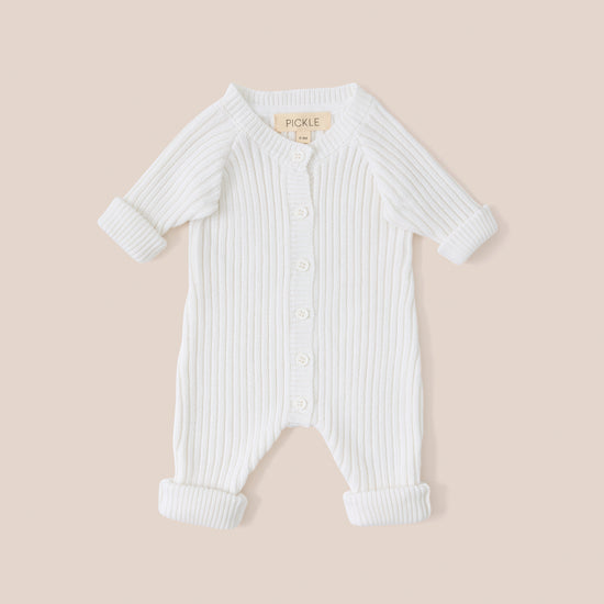 White Organic Cotton Romper