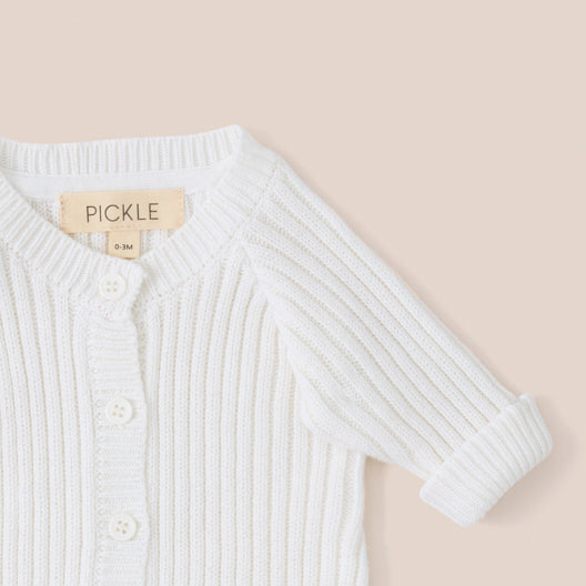 White Organic Cotton Romper