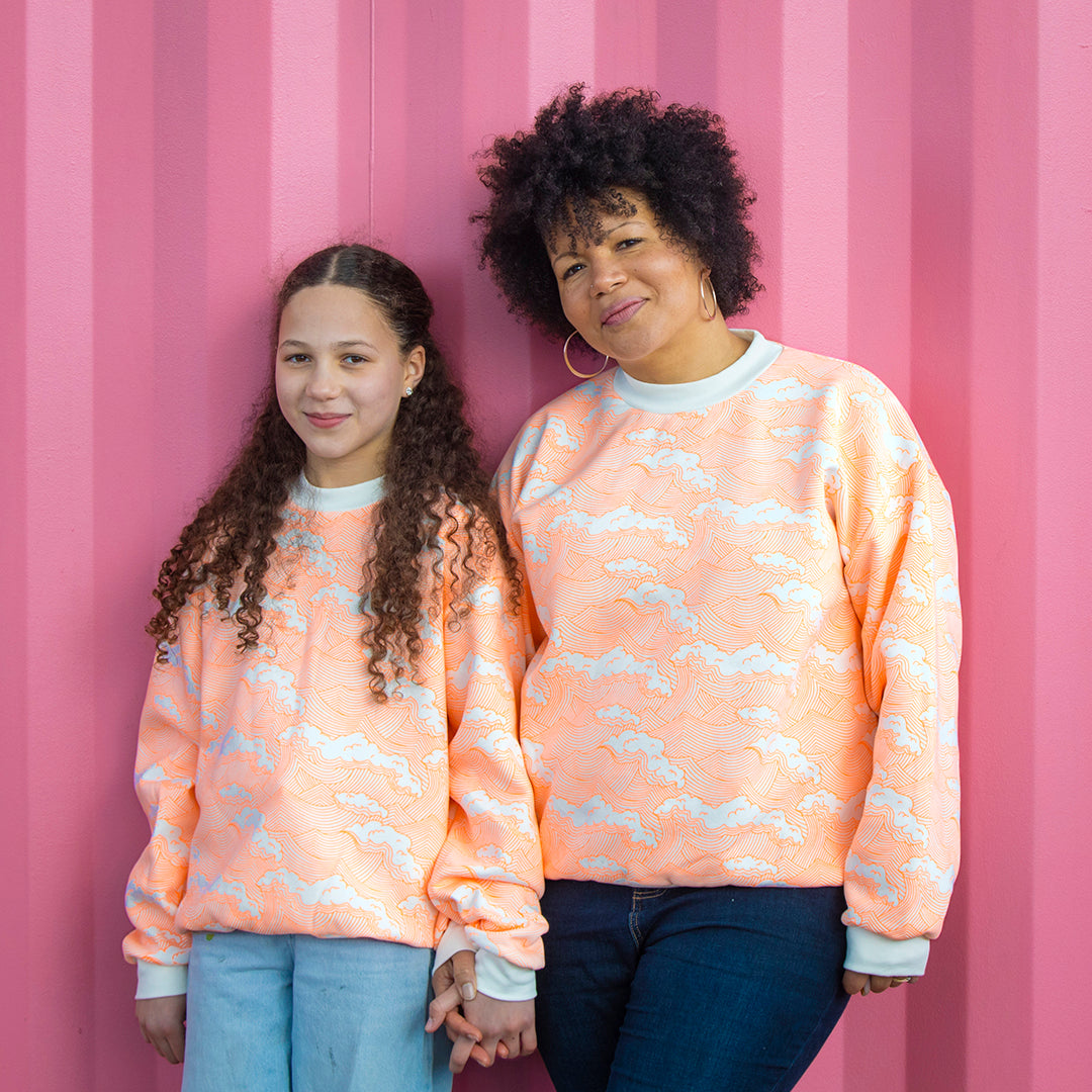 Kids Neon Wave Sweatshirt