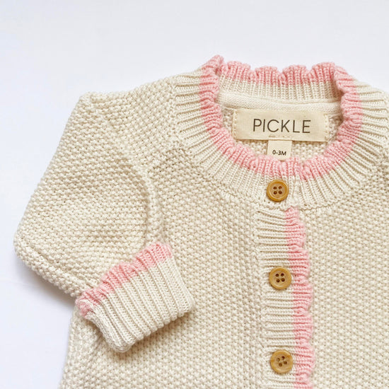 Organic Cotton Knitted Baby Romper