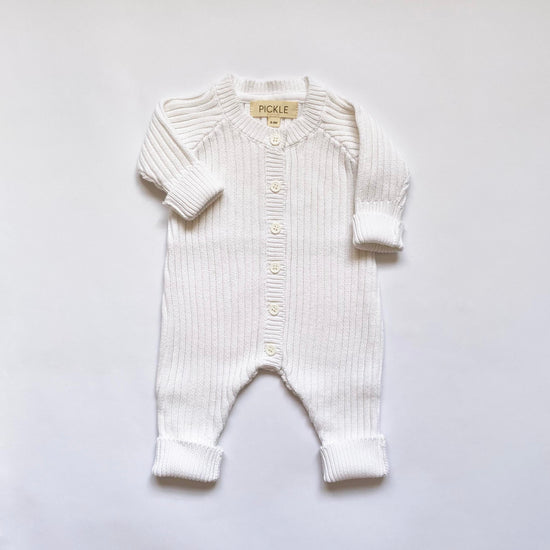 White Organic Cotton Romper