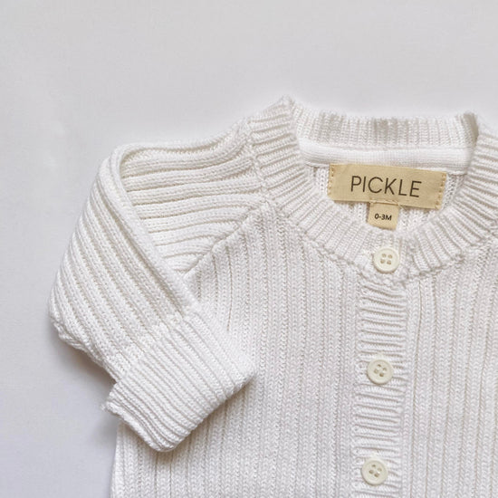 White Organic Cotton Romper