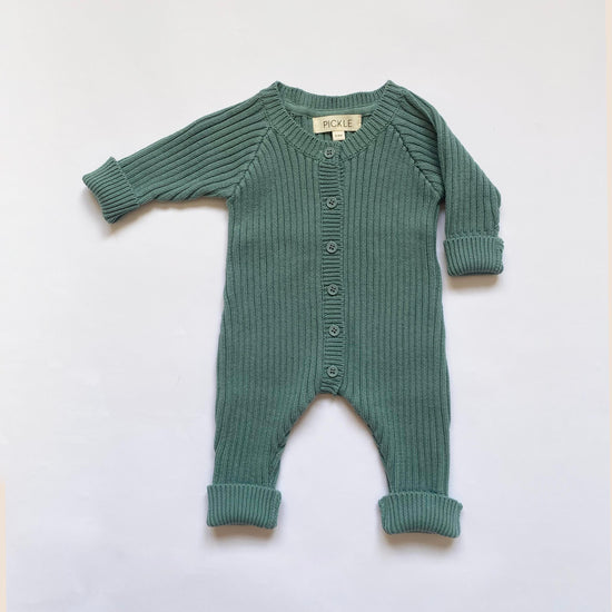 Organic Cotton Knitted Rib Romper