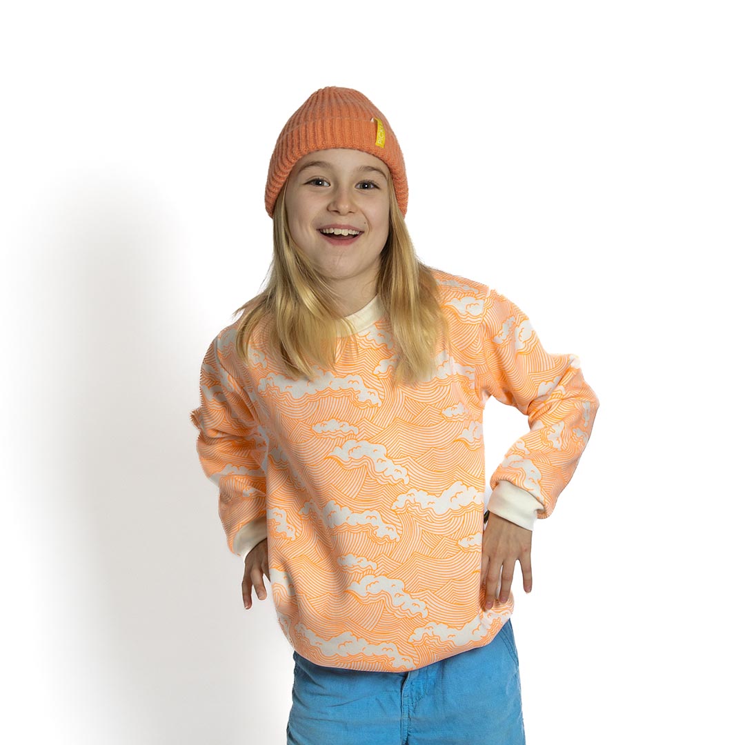 Kids Neon Wave Sweatshirt