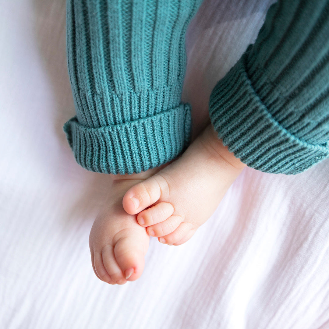 Organic Cotton Knitted Rib Romper